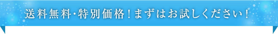 送料無料・特別価格！まずはお試しください！